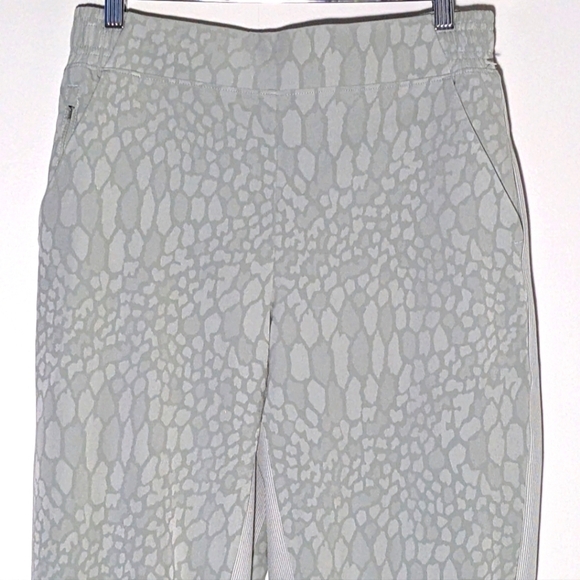 Athleta Brooklyn Lined Textured Jogger Serpentine Coast Grey Sage Snake Size 8 - Picture 5 of 14